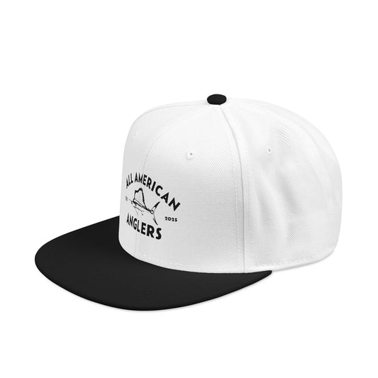 Embroidered Snapback Hat - Black Logo