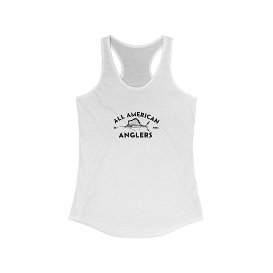Women's  Classic Fit Racerback Tank Top - Black Logo