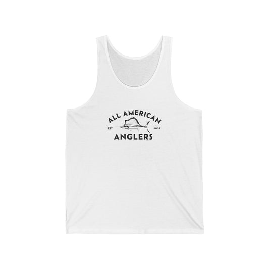 Unisex Cotton Tank Top - Black Logo