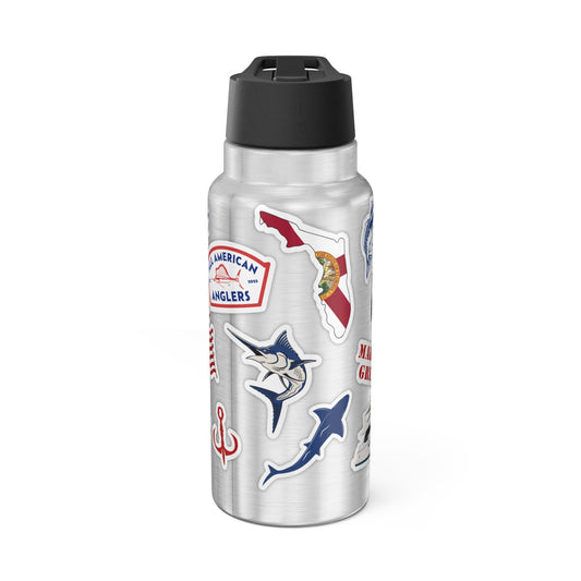 FL Sticker Decal Stainless Steel Sport Water Bottle
